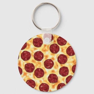 Porte-clés Pepperoni Pizza Motif