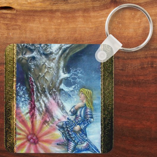 PORTE-CLÉS PERCEVATION ET VISION DU SAINT-GRAIL (Verso)