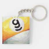 Porte-clés Perdre Compétence Gagner chance 9 balle (Dos)