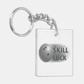 Porte-clés Perdre Compétence Gagner Chance Bowling Gris (Devant gauche)