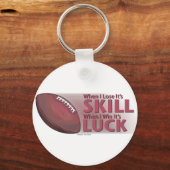Porte-clés Perdre une compétence, gagner de la chance Footbal (Recto)