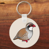 Porte-clés Perdrix à pattes rouges (Recto)