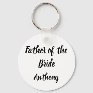 Porte-clés Père de la mariée Cadeau Nom personnalisé Mariage
