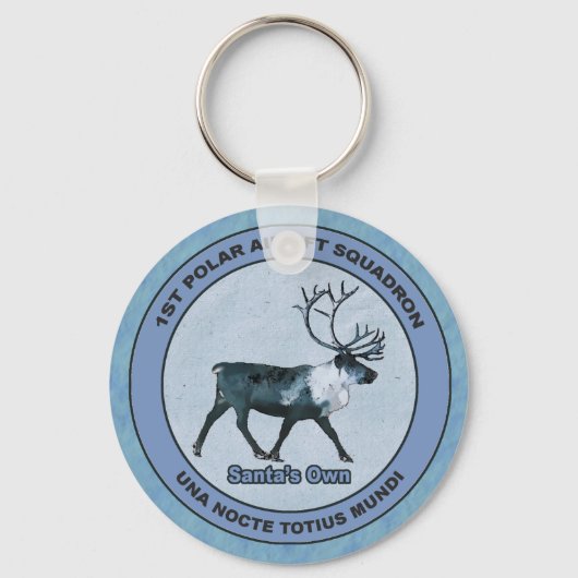 Porte-clés Père Noël 1er Polar Airlift Sqdn - Subduit (Recto)