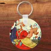 Porte-clés Père Noël au travail (Recto)