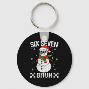 Porte-clés Père Noël bonhomme de neige Dabbing 6 7 Mème Noël