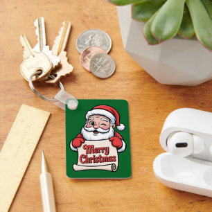 Porte-clés Père Noël Clin d'Œil 🎅 "Merry Christmas"