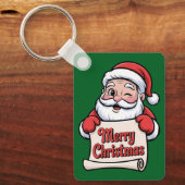 Porte-clés Père Noël Clin d'Œil 🎅 "Merry Christmas" (Recto)