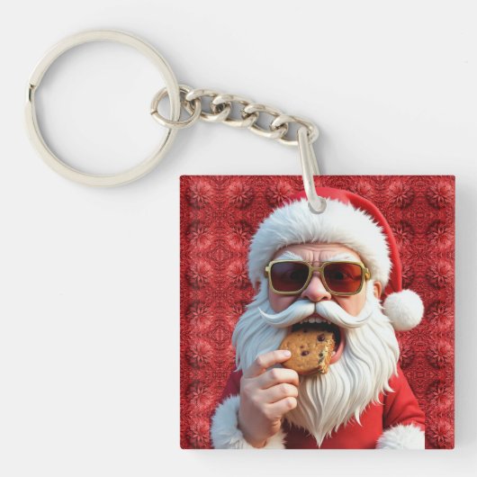 Porte-clés Père Noël cool (Devant)