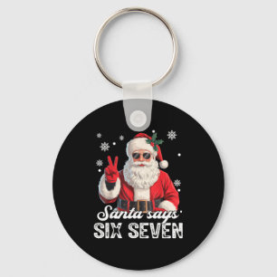 Porte-clés Père Noël cool dit 67 Meme Noël drôle de Noël Xmas