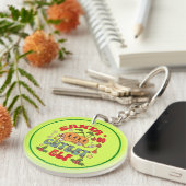 Porte-clés Père Noël Cutest Elf Sublimation-80881 (Devant Droit)