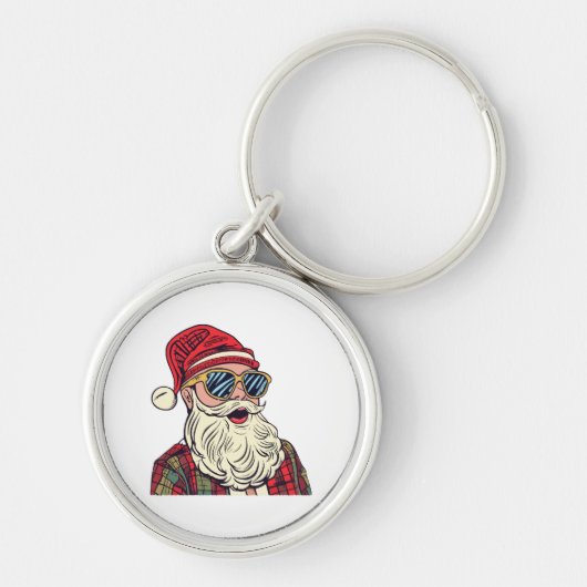 Porte-clés Père Noël - Drôle (Devant)