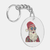 Porte-clés Père Noël - Drôle (Devant gauche)
