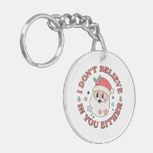 Porte-clés Père Noël drôle de Noël (Devant gauche)