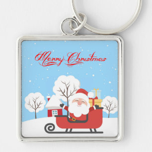 Porte-clés Père Noël et Sleigh