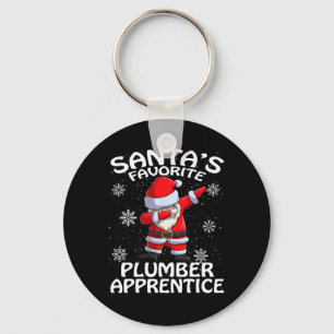 Porte-clés Père Noël Favori Plumber Apprentice Noël