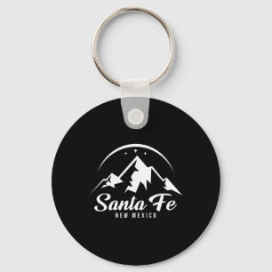 Porte-clés Père Noël Fe Nouveau Mexique Station de ski Ski Sn