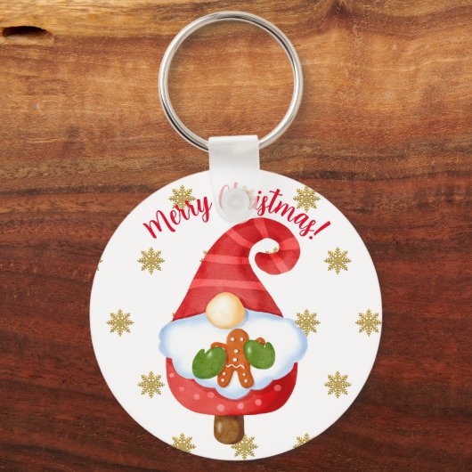 Porte-clés Père Noël Gnome (Recto)