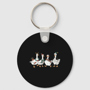 Porte-clés Père Noël Goose Sur Loose Joyeux Goosemas Noël