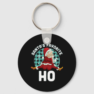 Porte-clés Père Noël Ho favori - Noël Naughty Père Noël Noël