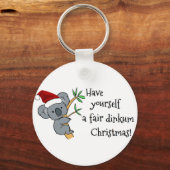 Porte-clés Père Noël Koala - Fair Dinkum (Recto)