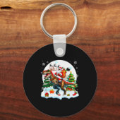 Porte-clés Père Noël Lunettes de soleil à cheval T-rex Renne (Recto)