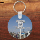 Porte-clés Père Noël Monica, Californie - RT 66 (Recto)