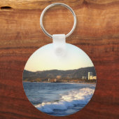 Porte-clés Père Noël Monica Pier vue de Venice Beach (Recto)