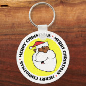 Porte-clés Père Noël noir (Recto)