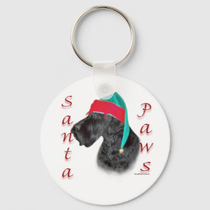 Porte-clés Père Noël Paws de Schnauzer géant