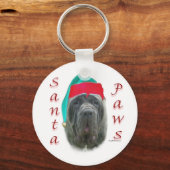 Porte-clés Père Noël Paws, le Mastiff napolitain (Recto)