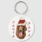 Porte-clés Père Noël Paws, Setter irlandais (Recto)