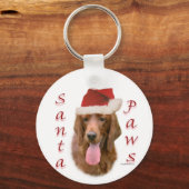 Porte-clés Père Noël Paws, Setter irlandais (Verso)