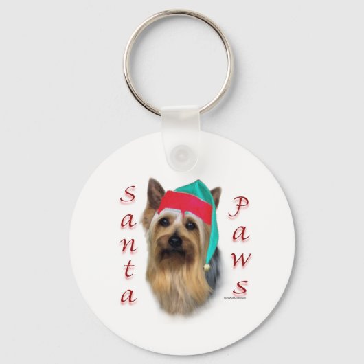 Porte-clés Père Noël Paws Silky Terrier (Recto)