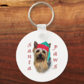 Porte-clés Père Noël Paws Silky Terrier (Verso)