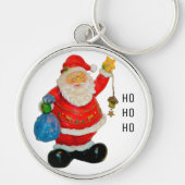 Porte-clés Père Noël Père Noël avec sac et étoile (Devant)