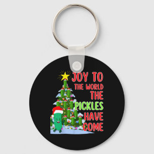 Porte-clés Père Noël Pickle Christmas Tree Lights Amusant Pic