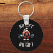 Porte-clés Père Noël Poids Sans Ascenseur Pas De Cadeau Bodyb (Recto)