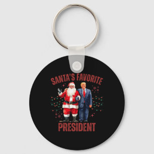 Porte-clés Père Noël Président favori Noël Drôle Trump X