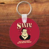 Porte-clés Père Noël : Sac Vide Le Matin De Noël (Recto)