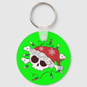 Porte-clés Père Noël Skull