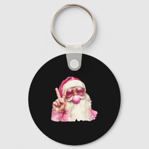 Porte-clés Père Noël soufflant du Bubble Gum Nk Sungles Noël