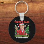 Porte-clés Père Noël Trump Danse Rendre Noël super moche (Recto)