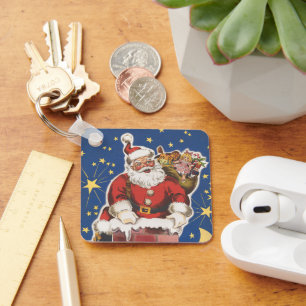 Porte-clés Père Noël vintage, La Nuit avant Noël