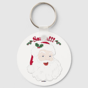 Porte-clés PÈRE NOËL ! Vintage style Noël Père Noël