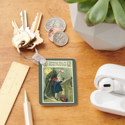 Porte-clés Père Time vous souhaite une bonne année (Bureau)