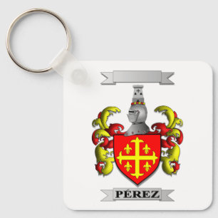 Porte-clés Pérez Nom et Blason