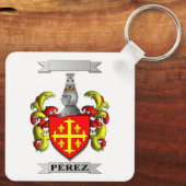 Porte-clés Pérez Nom et Blason (Verso)