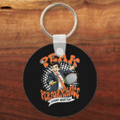 Porte-clés Performances de Badminton Peak Chaque Navette (Recto)