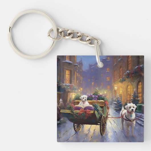 Porte-clés Période de fêtes de Noël maltaise (Devant)